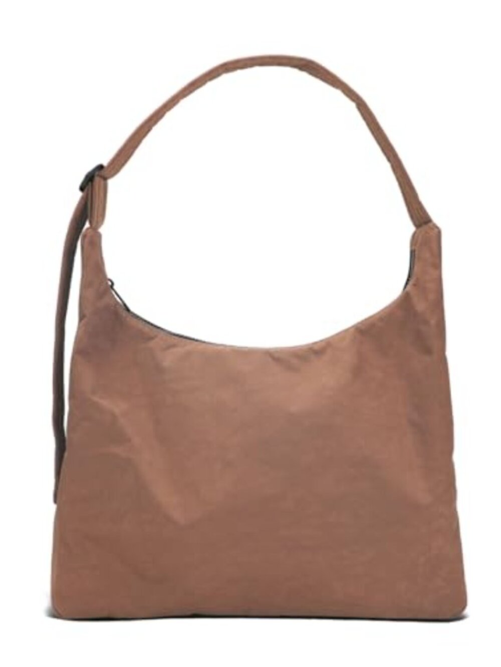 Mini Nylon Shoulder Bag Adjustable Quilted Strap Slouchy Hobo